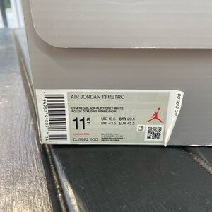 JORDAN 13 FLINT RED DS
